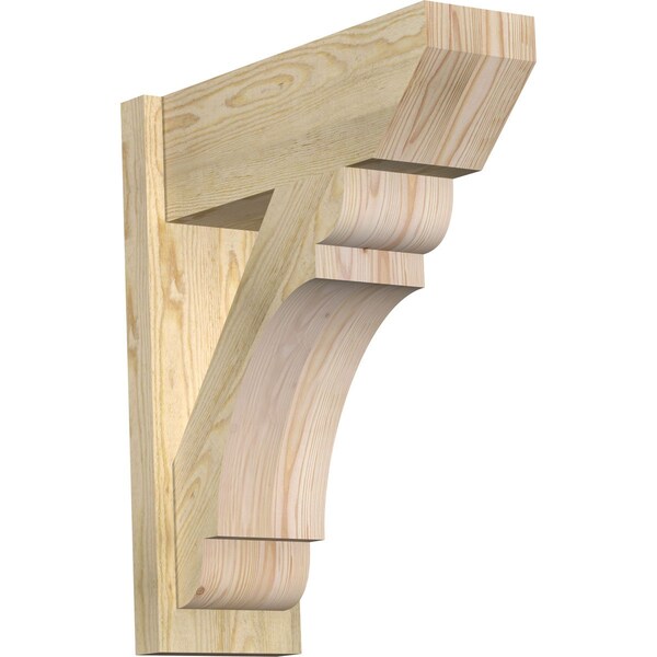 Ekena Millwork Olympic Slat Rough Sawn Outlooker, Douglas Fir, 8"W x 22"D x 26"H OUT08X22X26OLY06RDF - main